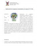 Implementación de maquinarias semiautomáticas en la empresa CCU Chile