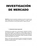 Que lector compruebe la importancia de conocer el mercado al que vamos dirigidos dando así las pautas para introducirnos y el saber a quién o quienes nos enfrentamos a la hora de poder proponer un negocio como este