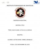 LA ÉTICA EN LA EMPRESA. DIMENSIONES DE LA ÉTICA EN LA EMPRESA