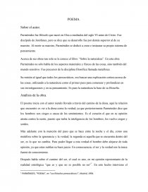 El filósofo Parménides. Página 1