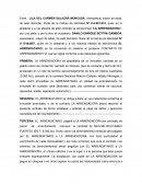 Ejemplo de documento de arrendamiento