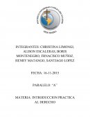MATERIA: INTRODUCCION PRACTICA AL DERECHO