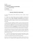 RELATORIA ORIGEN DE AL EPISTEMOLOGIA