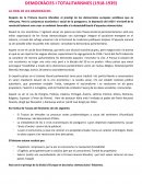 DEMOCRÀCIES I TOTALITARISMES (1918-1939) LA CRISI DE LES DEMOCRÀCIES