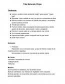 Análisis de Tika Naturals Chips
