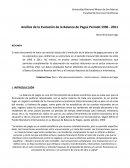 Análisis de la Evolución de la Balanza de Pagos Peruana Periodo 1996 - 2011