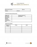 Plan General de proyecto de trabajo