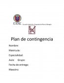 Plan de contingencias. Procedimientos de evacuación y de accidentes