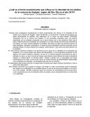 El factor predominante que influye en la obesidad de los adultos de la comuna de Hualpén, región del Bío- Bío en el año 2015