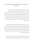 PAPEL DE LAS ORGANIZACIONES INTERNACIONALES EN LAS POLITICAS EDUCATIVAS