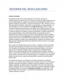 RESUMEN DEL NEOCLASICISMO