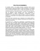 POLITICA ECONOMICA