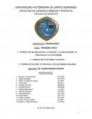 Análisis del temperamento, el carácter y la personalidad, su influencia en la criminalidad