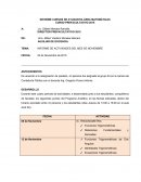 INFORME DE ACTIVIDADES DEL MES DE NOVIEMBRE