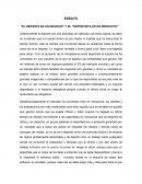 ENSAYO “EL DEPORTE ES UN NEGOCIO” Y EL “DEPORTISTA ES UN PRODUCTO”