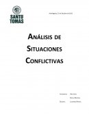 Análisis de una situación conflictiva