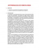 Determinacion de hemoglobina