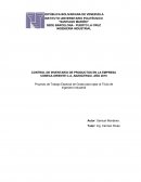 CONTROL DE INVENTARIO DE PRODUCTOS EN LA EMPRESA COBECA ORIENTE C.A, ANZOÁTEGUI. AÑO 2015