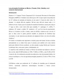 Las principales Hortalizas en México: (Tomate, Chile, Cebolla), en el comercio internacional