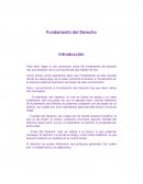 Fundamentos del derecho Para llegar a una conclusión única