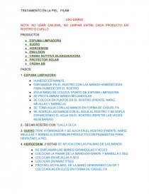 TRATAMIENTO EN LA PIEL FACIAL. Página 1