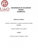 CONCEPTO, IMPORTANCIA Y EJEMPLOS DE DERECHO LABORAL