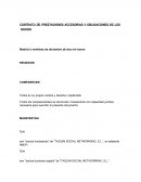 CONTRATO DE PRESTACIONES ACCESORIAS Y OBLIGACIONES DE LOS SOCIOS