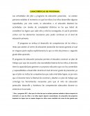 CARACTERÍSTICAS DEL PROGRAMA. GRADO DE PREESCOLAR