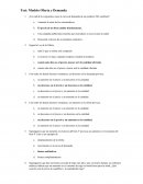 Test: Modelo Oferta y Demanda