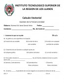 Examen de Calculo Vectorial