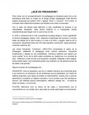 ¿Que es pedagogía?