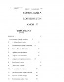 COMO CRIAR A LOS HIJOS CON DISCIPLINA