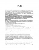 Trabajo sobre la procuraduria general de la republica