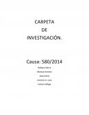 Carpeta de investigación.NARRACION DE LA DETENCION.