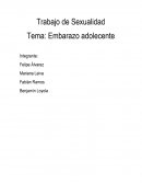 Trabajo de Sexualidad /-Tema: Embarazo adolecente