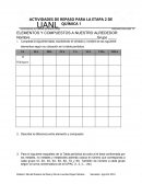 QUÍMICA ACTIVIDADES DE REPASO