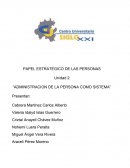 Administracion de la persona como sistema