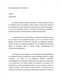 El aprendizaje basado en problemas.. Página 1