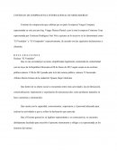 Ejemplo de contrato internacional de mercaderias