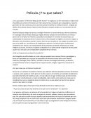 Película: ¿Y tu que sabes?