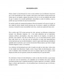 Micro ensayo sobre la Discriminación