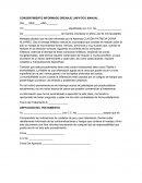 CONSENTIMIENTO INFORMADO DRENAJE LINFATICO MANUAL