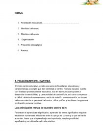PROYECTO LAS NUBES. Página 1