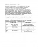 DEFINICION DEL PRODUCTO Y SU USO