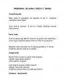 PROBLEMAS DE SUMA Y RESTA 1° GRADO