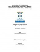 Proceso productivo : Operciones Mecanincas