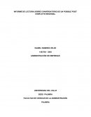 INFORME DE LECTURA SOBRE CONVERSATORIO DE UN POSIBLE POST CONFLICTO REGIONAL