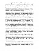 Crecimiento poblacional y actividad económica