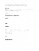 AUTO EXPLORACION PARA LA PREVENCION DEL CANCER DE MAMA