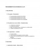 PROCEDIMIENTO DE ACCIONES DE LA LEY.